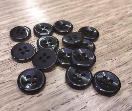 Dark navy plastic buttons