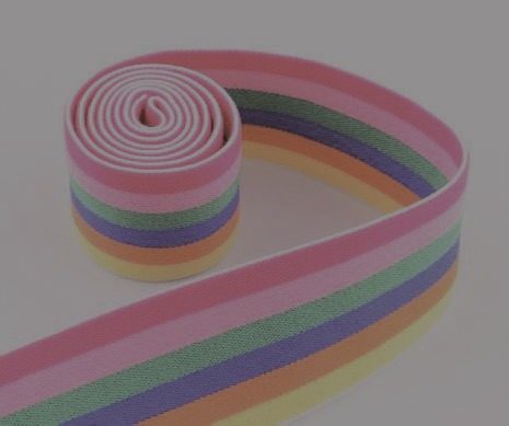 Button hole elastic in assorted colours