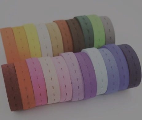 Jacquard elastic band with woven text